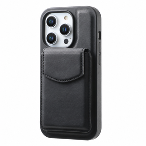 Étui en cuir PU de luxe au toucher soyeux pour iPhone 18 <span class=keywords><strong>Pro</strong></span> Max 17 16 15 14, coque avec béquille rotative à 360° et couvercle magnétique robuste - Product Image 2
