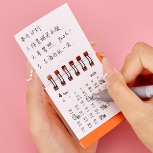 2025 Mini calendrier Kawaii papeterie calendrier dessin animé fruits calendriers 6 styles - Product Image 4