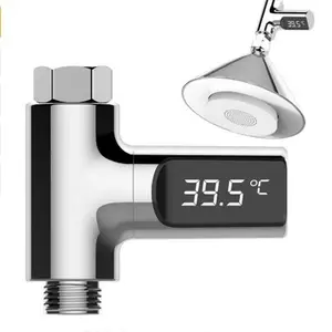 Led Display Water Douche Thermometer Zelf-Genererende Elektriciteit Water Temperatuur Monitor Energie Slimme Meter Thermometer