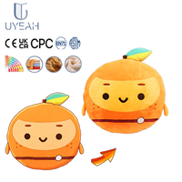 UYEAH CPC OEM/ODM – Nouveaux jouets en peluche personnalisés en forme de fruits, oreillers doux et mignons, figurines de dessins animés orange, peluches Crange pour cadeaux