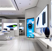 Tienda de accesorios de teléfono, mobiliario de exhibición, suministro directo de fábrica, Plan de decoración de interiores de tienda completa para nuevas tiendas de teléfonos móviles