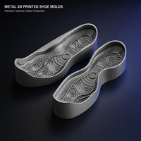 Prototypage rapide, délai de livraison rapide, service d'impression 3D en métal SLM/DMLS, alliage d'aluminium, acier inoxydable pour la conception de nouvelles semelles de baskets