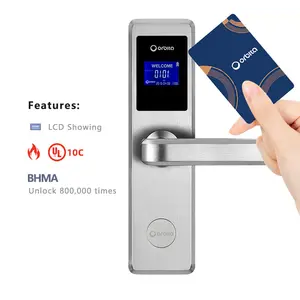 Orbita New Fashion Smart Rfid Hotel Lock System, Rf Card Electronic Door Handle Lock, Smart Hotel Door Lock System Price