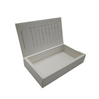 Boîte d'emballage de protection d'écran de téléphone personnalisée carton blanc couvercle rabattable magnétique matériaux recyclés poignée électronique estampage