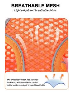 <span class=keywords><strong>Harness</strong></span> dan Tali Kekang Hewan Peliharaan dari Nilon Reflektif dan Bernapas, Rompi Jaring Lembut Anti-Selip untuk Kucing dan Anjing Kecil - Product Image 6