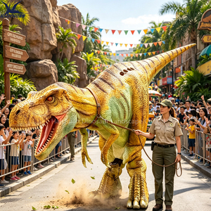 Costume de T-Rex animatronique réaliste et portatif pour défilé, spectacle sur scène, parc à thème et Halloween - Product Image 4