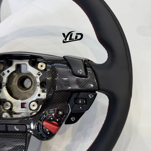 พวงมาลัยรถแข่งเกรดท็อป YLD สำหรับเฟอร์รารี่ - หุ้มด้วยอัลคันทาร่าและสีแดง, สำหรับการเดินทางข้ามประเทศและการขับขี่สมรรถนะสูง - Product Image 2