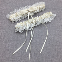 Jarretière de mariée sexy en dentelle, accessoires de mariage, jarretière amusante et élégante avec nœud en organza pour la jambe