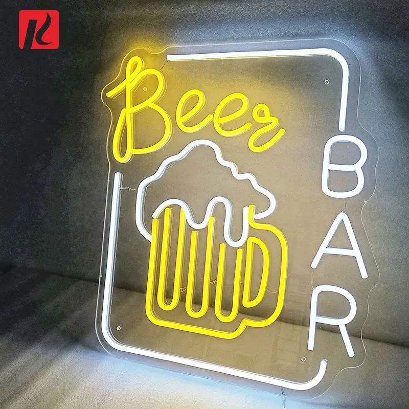 Nhà Máy Trực Tiếp OEM Bia Logo Neon Đăng Budweiser Led Neon Đăng Cat Cho Bar Trang Trí