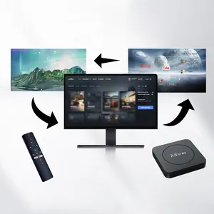 Atacado Allwinner H313 XS97 K2 BT 4k Set-top Box Quad Core OTT TV Box 2GB 8GB TVBOX Android 10 TV Box com controle remoto BT