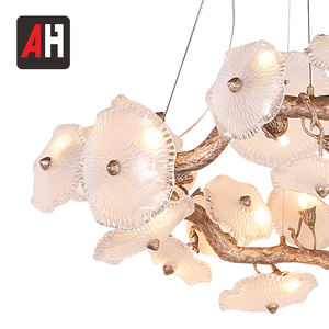 Уникальная подвесная декоративная медная Хрустальная большая светодиодная люстра - Product Image 4