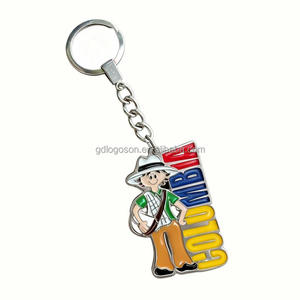 Portachiavi personalizzato all'ingrosso Colombia Souvenir portachiavi ragazzo in lega di zinco pressofuso tazza di <span class=keywords><strong>caffè</strong></span> portachiavi Souvenir - Product Image 1