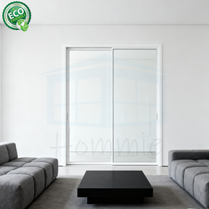 Porte en verre pour la conception intérieure Cadre en alliage d'aluminium Porte latérale affleurante en fibre de verre à dos coulissant - Product Image 3
