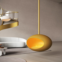 Cheminée suspendue au bioéthanol, poêle à alcool d'intérieur, décoration moderne pour la maison, foyer décoratif de luxe, flamme sans fumée
