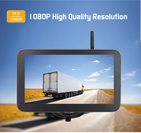 Système de sécurité de recul sans fil 1080P pour voiture, camionnette, camion avec caméra de recul IR
