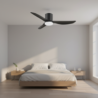Ventilateur de plafond LED Fandelier intelligent Tuya, lampe ventilateur noire à intensité variable, télécommande, ventilateur de plafond électrique LED pour salle à manger et maison