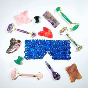 HUIYING Design accueilli rouleau de <span class=keywords><strong>jade</strong></span> avantages acné acier inoxydable Guasha grattage outils de massage métal <span class=keywords><strong>Gua</strong></span> <span class=keywords><strong>Sha</strong></span> outils rouleau de <span class=keywords><strong>jade</strong></span> - Product Image 1