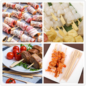 Bambus pastel cepillo barbacoa <span class=keywords><strong>Kebab</strong></span> venta manija de bambú de cóctel de bambú de comida recoge Teppo palos para Kabob - Product Image 5