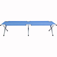 Lit de camping classique pour l'extérieur, largement utilisé pour les activités de plein air, lit de camping pliable portable pour la randonnée et la pêche