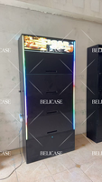 Étagère de présentation de tabac avec éclairage RVB pour station-service et magasin de tabac, vitrine à cigarettes verrouillable, armoire de présentation de cigarettes en métal