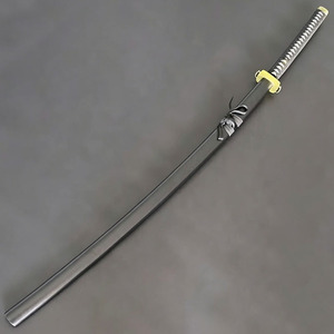 Katana japonais en métal non affûté pour l'entraînement, avec fourreau noir, pour le cosplay d'anime et la collection - Product Image 2