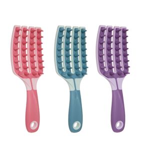 Cepillo de Silicona para Champú y Masaje del Cuero Cabelludo, 20cm, Multicolor, para Uso General - Product Image 5