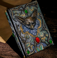 Carnet de notes A5 Shuangluo NAF09 Rétro Européen Renard de la Forêt, Artisanat en résine en relief 3D, Cadeau pour les passionnés de Gothique Médiéval
