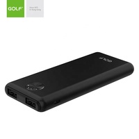 Chargeur de batterie mobile double USB Li Polymer Portable Wholesale Slim Size Power Supplier LED 5000MmAh Power Bank