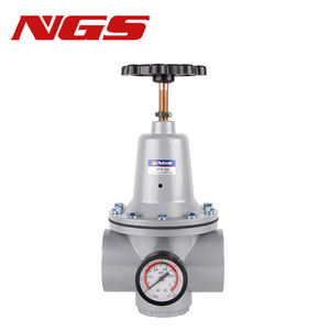 Vanne <span class=keywords><strong>de</strong></span> régulation d'air pneumatique réglable à grand <span class=keywords><strong>débit</strong></span> NGS en aluminium QTY-8/10/15/25 DN32 40 50 pour réduction <span class=keywords><strong>de</strong></span> <span class=keywords><strong>pression</strong></span> PSI du compresseur - Product Image 2