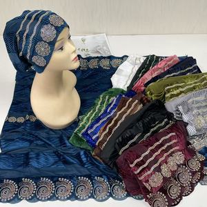 MS-2183 Nouvelle Arrivée 2026 Hijab Dubai Foulard Africain Châles de Prière Broderie Dentelle Écharpes Tenues de Fête <span class=keywords><strong>Ramadan</strong></span> - Product Image 1