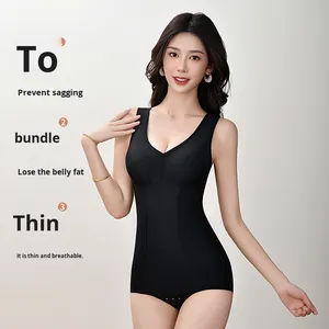 Faja Moldeadora Delgada de Una Pieza para Mujer, Compresión Abdominal, Levantamiento de Cadera, Estilo Diario, Antibacteriana, Talla Mediana - Product Image 2