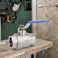 Vanne à boisseau sphérique manuelle XZ 304 en acier inoxydable avec filetage NPT 1/2 po 1000 WOG OEM