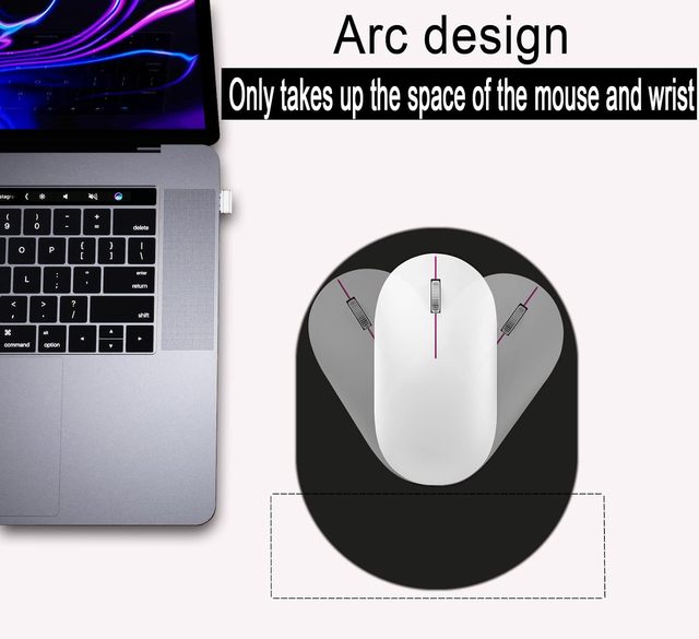 Anime Style Oval Small Mouse Pad Portable Waterproof Non-Slip Rubber Base for Laptop Home Office Men Women