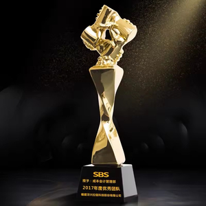 Thể thao trống pha lê bắt tay Cúp vàng bạc đồng nhựa bắt tay giải thưởng cúp - Product Image 2