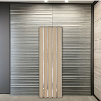 Panneaux muraux 3D en PVC PS imperméables personnalisés, lattes en charbon de bois pour la décoration intérieure, prix d'usine, garantie 1 an pour les appartements