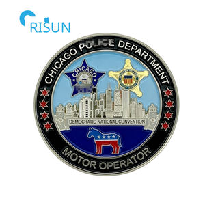 Médaille commémorative personnalisée CPD Memorial USA Chicago Star K9 Dog <span class=keywords><strong>Souvenir</strong></span>, pièces de monnaie commémoratives, pièce de monnaie personnalisée Chicago Challenge - Product Image 5