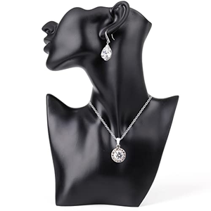 Modern Figure Bust Jewelry Necklace Jewelry Stand Desktop Storage Resin Crafts <b>Ornament</b> - Product Image 1