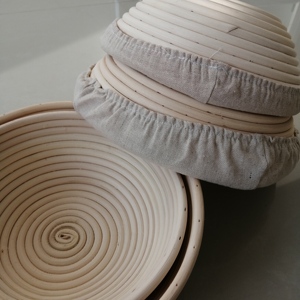 Bulat/Oval Rotan Anyaman Roti Pemeriksaan Keranjang Mangkuk Brotform Adonan DIY - Product Image 5