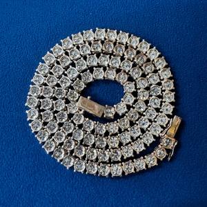 สร้อยเพชรมอยส์ซอไนท์ขนาด5มม. ประดับ925สเตอร์ลิงเงินประดับสร้อยสำหรับเล่นเทนนิสมีขาย - Product Image 5