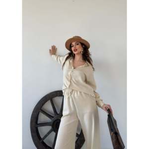 Elegant Women's Oxford <b>Shirt</b> And Pants 2-Piece Set Full Sleeve Casual Breathable Spring <b>Summer</b> Style - Product Image 6