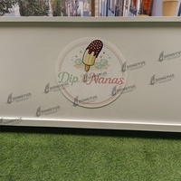 Chariot à bonbons personnalisé, chariot mobile pour glaces, chariot en métal pour la vente de glaces en rue