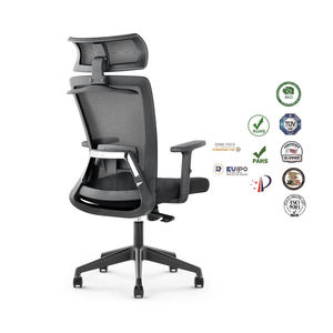 Sillas de escritorio ergonómicas giratorias de malla completa con respaldo alto de estilo moderno, soporte lumbar, silla de oficina fácilmente ajustable - Product Image 3
