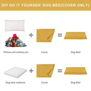 Coussin pour animaux de compagnie en toile, design tendance, lit pour chien - Product Image 3