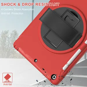 Rugged TPU And Plastic Combo Hybrid Case With 360 Rotate Stand For IPad 10.2 Inch 9th Generation