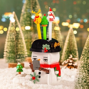 Samtoycn Nouveau Kit de Blocs de Construction Micro Mini, Modèle d'Architecture Arbre de Noël, Père Noël, Bonhomme de Neige, Jouet Éducatif DIY pour Enfants, Cadeaux - Product Image 3