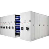Compactador de archivos Compactador móvil de acero Archivadores Sistema de estanterías móviles Sistema de archivos de almacenamiento inteligente