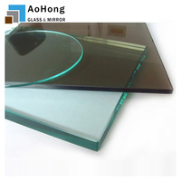 Prix du verre de table trempé 8mm10mm 12mm, dessus en verre de table basse gris