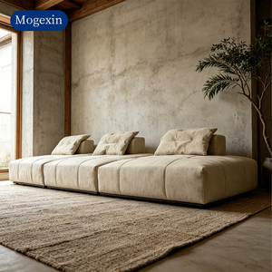 Modern Minimalist Modular Sectional <b>Sofa</b> Soft Velvet Tufted Living Room <b>Sofa</b> Set with Removable Pillows - Product Image 2