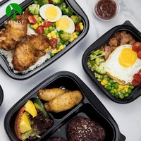 Envase de plástico PP reciclable para comida, envase de comida para llevar desechable