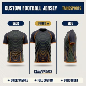 Custom Printed New Design <b>Soccer</b> Jersey Mesh Quick Dry Custom Sublimation Printing OEM Service High Quality Football Clothes - Product Image 4